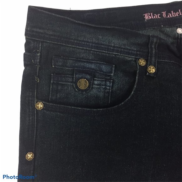 BLAC LABEL PINK Womens Jeans 32 X 32 Straight Leg Dark Wash 5% Spandex Retail135 - Picture 9 of 10